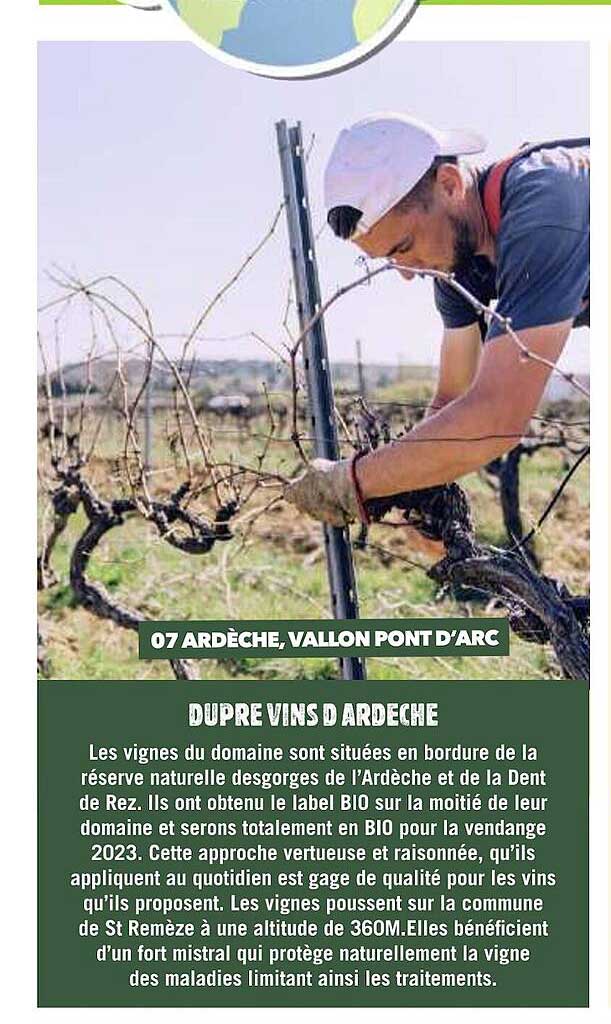 dupre vins d'ardèche