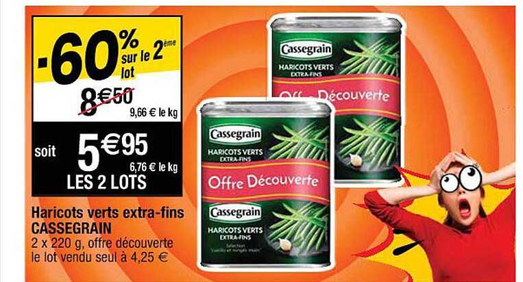 haricots verts extra-fins cassegrain