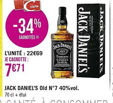 jack daniel's old n°7 40% vol.