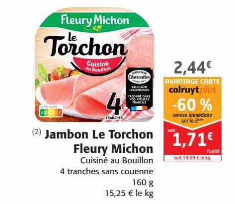 jambon le torchon fleury michon