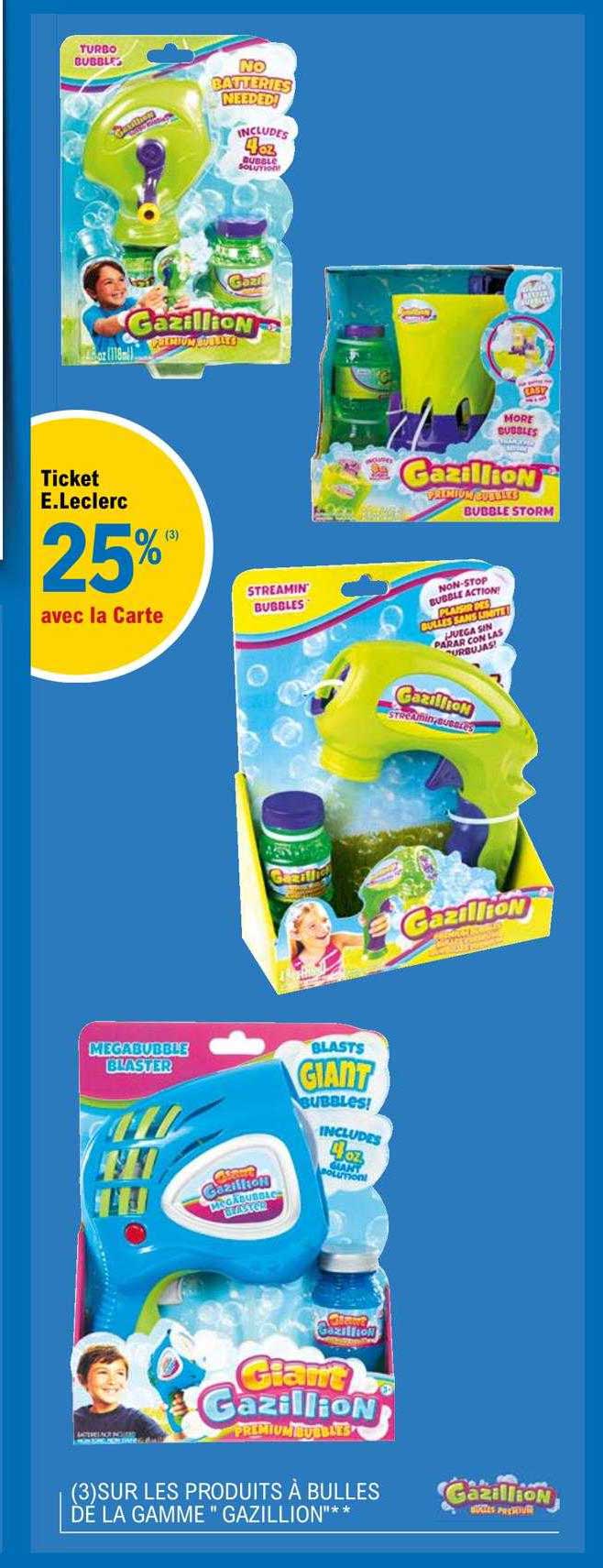 la gamme "gazillion"