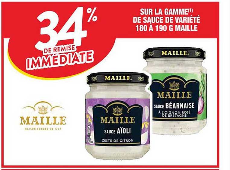 la gamme de sauce de variété 1800 à 190 g maille