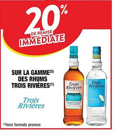 la gamme des rhums trois rivières