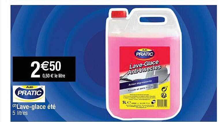 lave-glace été pratic