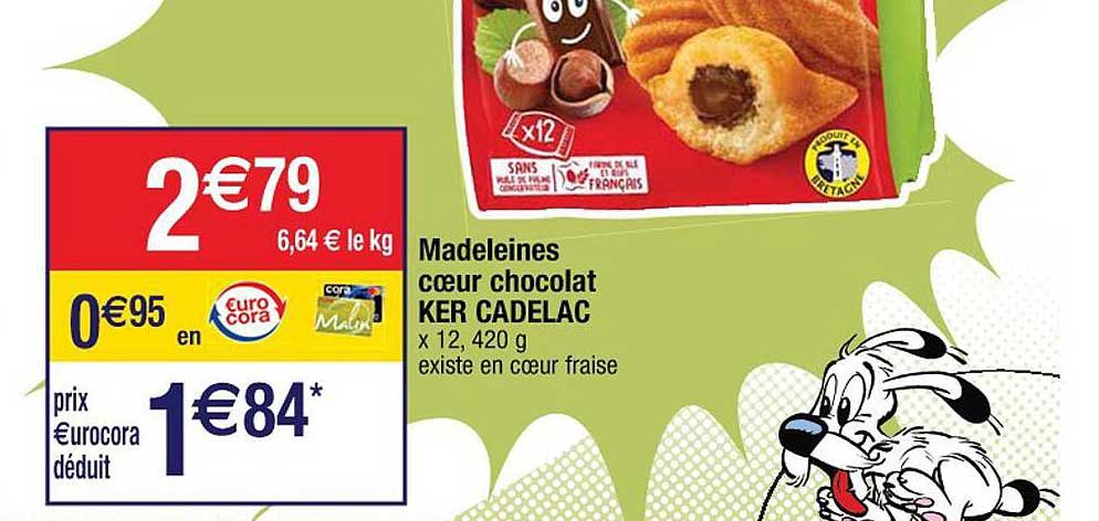 madeleines cœur chocolat ker cadelac