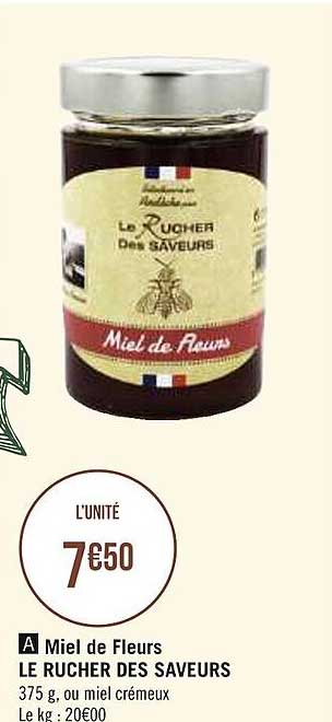 miel de fleurs le rucher des saveurs