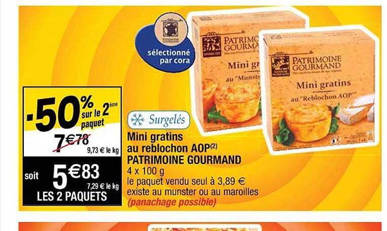 mini gratins au roblochon aop patrimoine gourmand