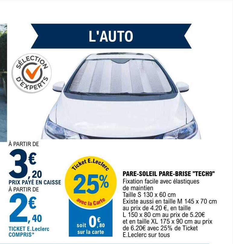 pare-soleil pare-brise "tech9"