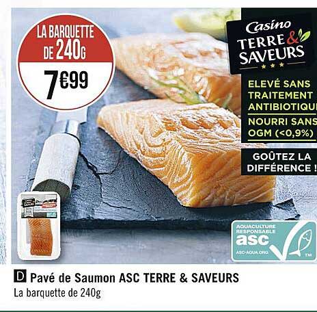 Pavé De Saumon Asc Terre & Saveurs