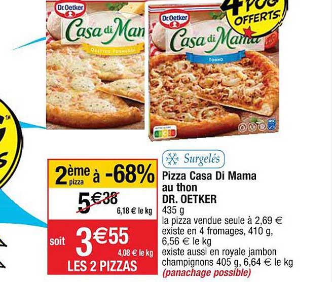 pizza casa di mama au thon dr. oetker