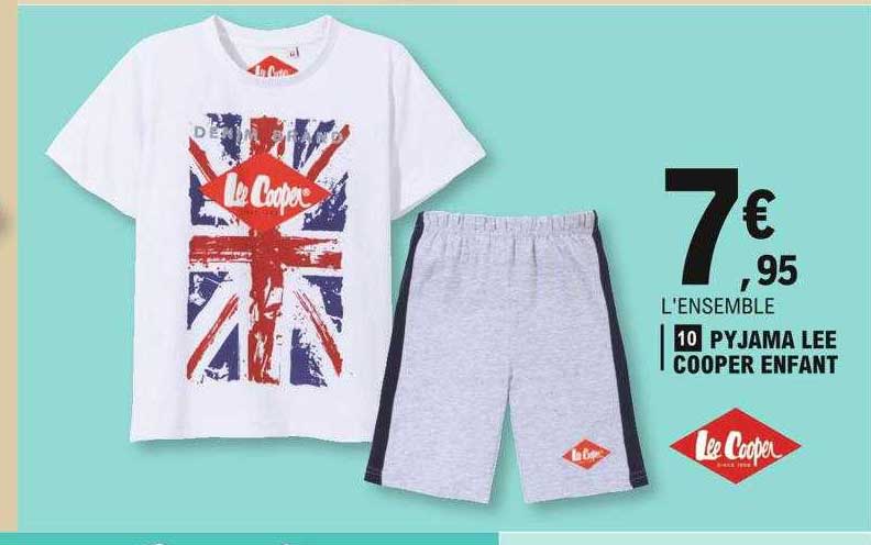 pyjama lee cooper enfant lee cooper