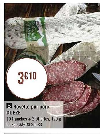 rosette pur porc gueze