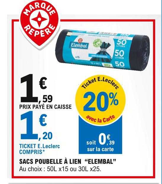 sacs poubelle à lien "elembal"