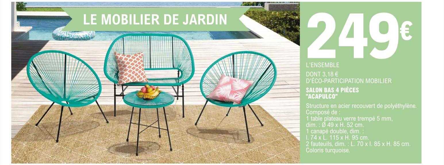 salon bas 4 pièces "acapulco"