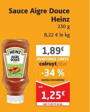 sauce aigre douce heinz