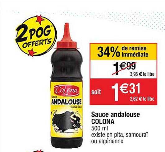 sauce andalouse colona