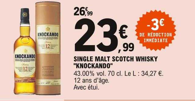 single malt scotch whisky "knockando"
