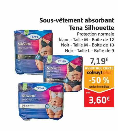 sous-vêtement absorbant tena silhouette