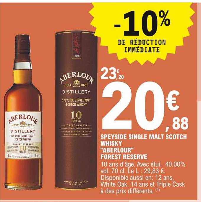 speyside single malt scotch whisky "aberlour" forest reserve