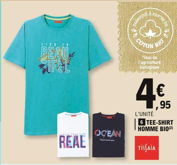 tee-shirt homme bio tissaia