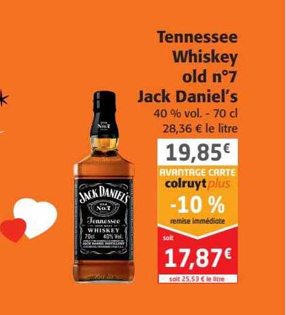 tennessee whiskey old n°7 jack daniel's