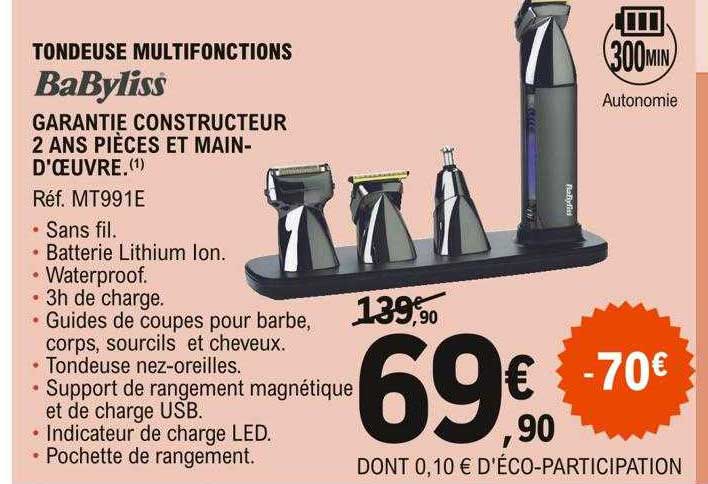 Tondeuse Multifonctions Babyliss