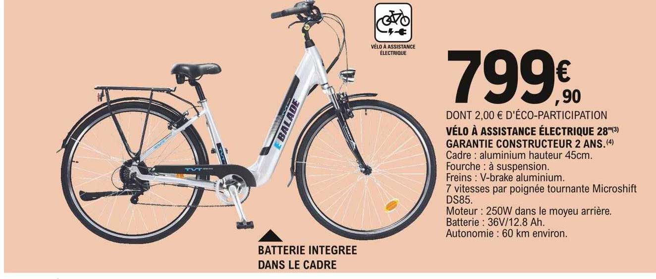 vélo à assistance électrique 28"