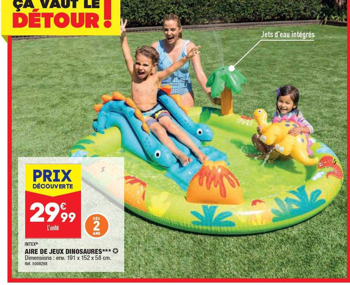 aire de jeux dinosaures intex