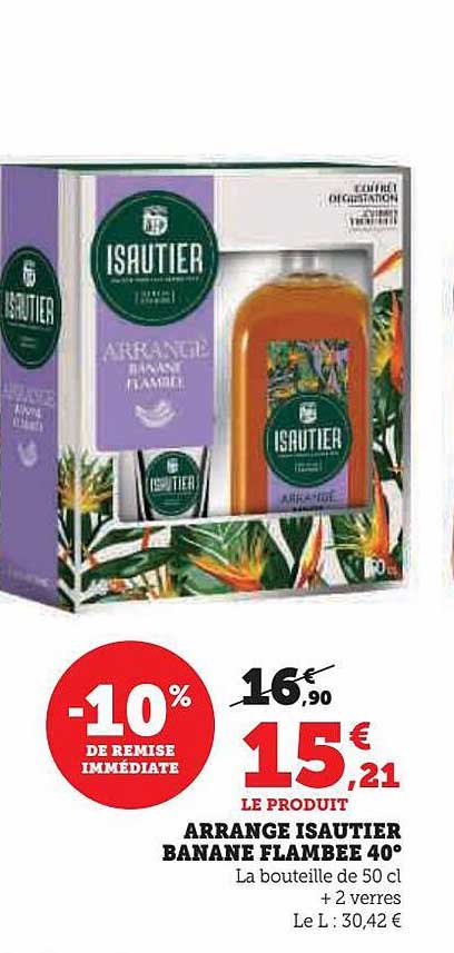 arrangé isautier banane flambée 40°