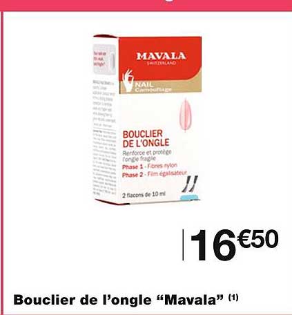 bouclier de l'ongle "mavala"
