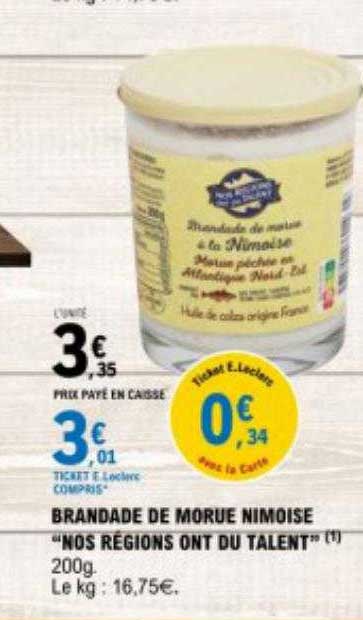 brandade de morue nimoise "nos régions ont du talent"