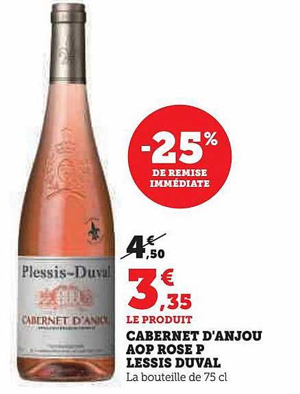 Cabernet D'anjou Aop Rosé P Lessis Duval