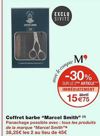 coffret barbe "marcel smith"