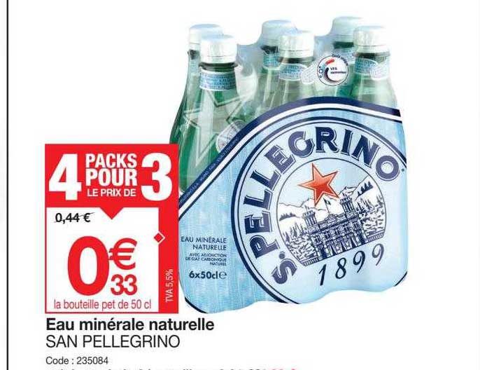 eau minérale naturelle san pellegrino