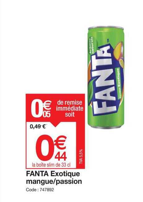 fanta exotique mangue-passion