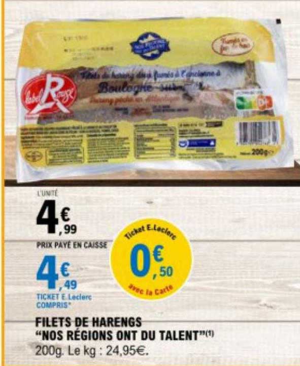 filets de harengs "nos régions ont du talent"