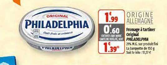 Fromage à Tartiner Original Philadelphia