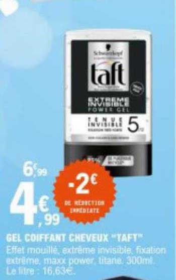 gel coiffant cheveux "taft"