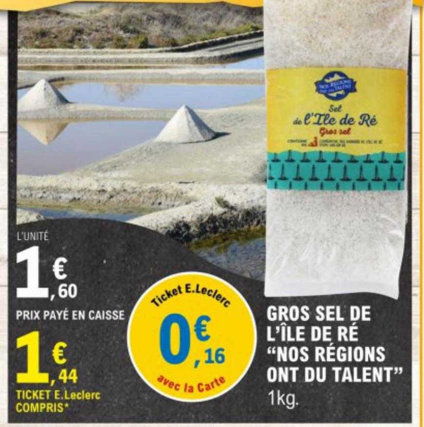 gros sel de l'île de ré "nos régions ont du talent"