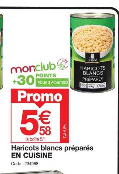 Haricots Blancs Préparés En Cuisine