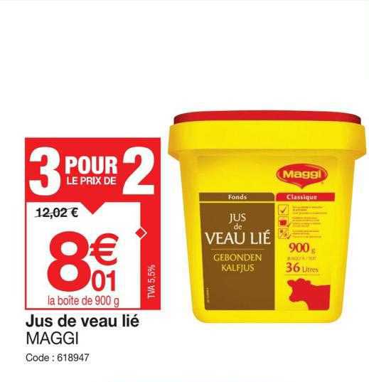jus de veau lié maggi
