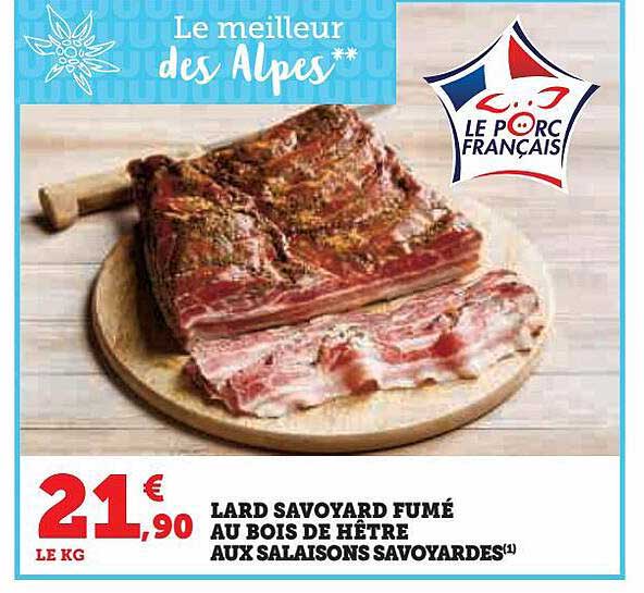 lard savoyard fumé au bois de hêtre aux salaisons savoyardes
