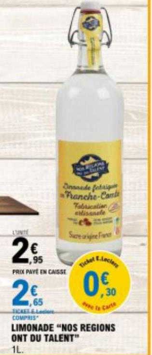 limonade "nos régions ont du talent"