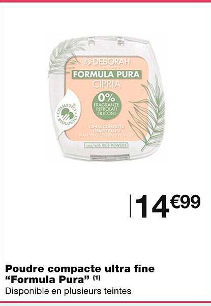 poudre compacte ultra fine "formula pura"