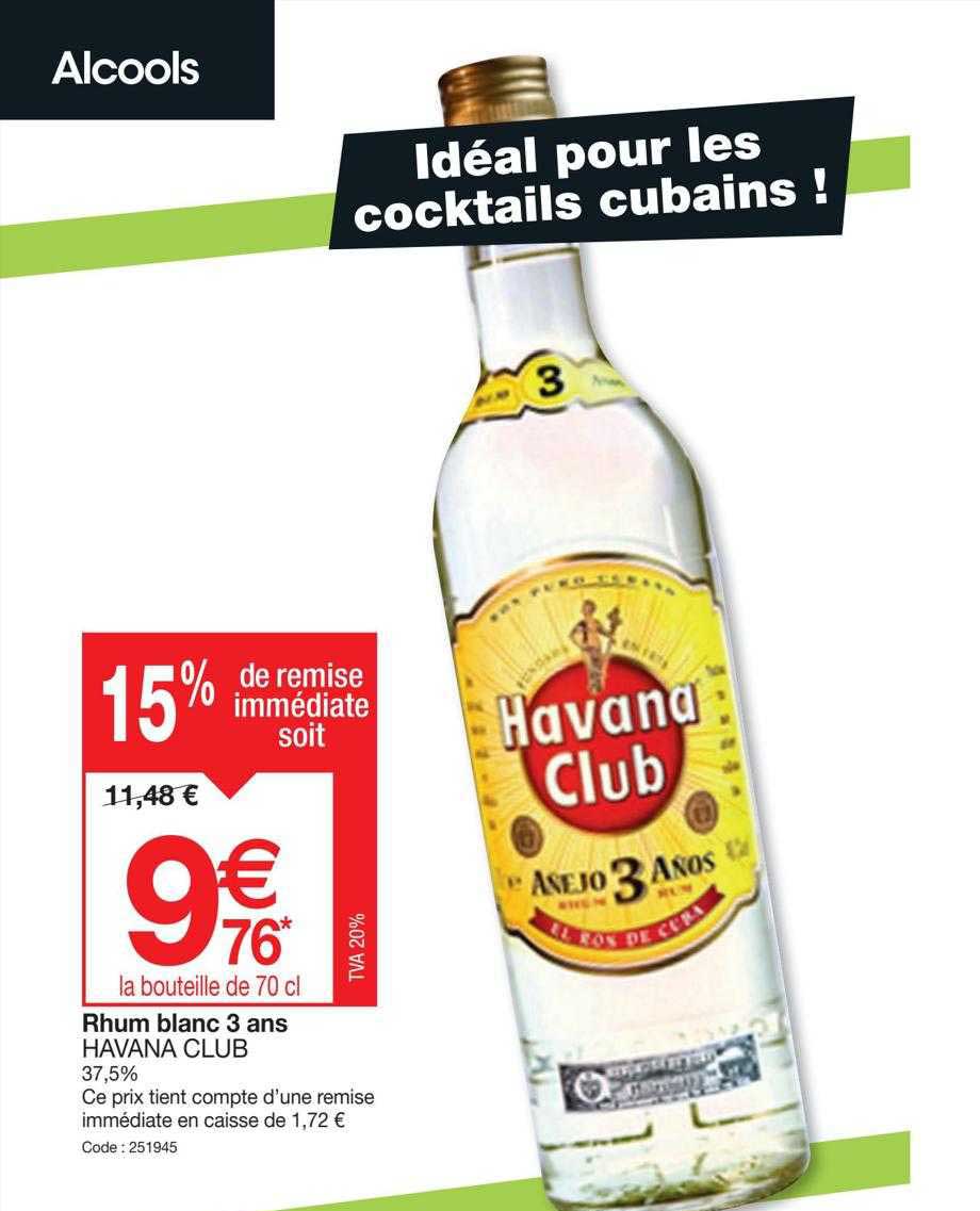 rhum blanc 3 ans havana club