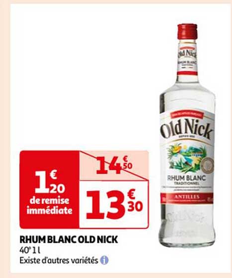 rhum blanc old nick