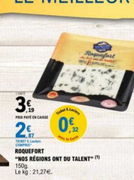 roquefort "nos régions ont du talent"