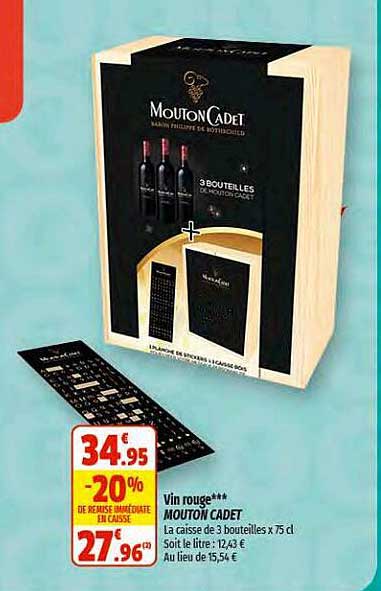 vin rouge mouton cadet