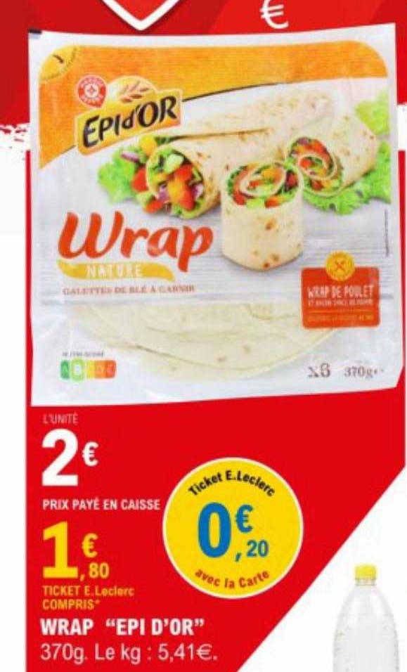wrap "épi d'or"