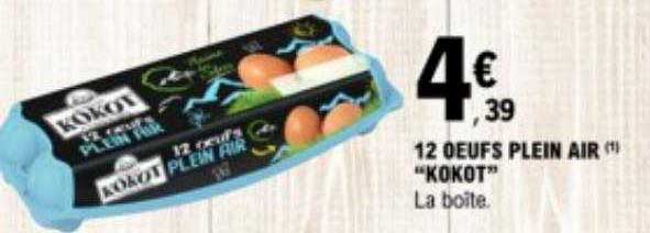 12 œufs Plein Air "kokot"